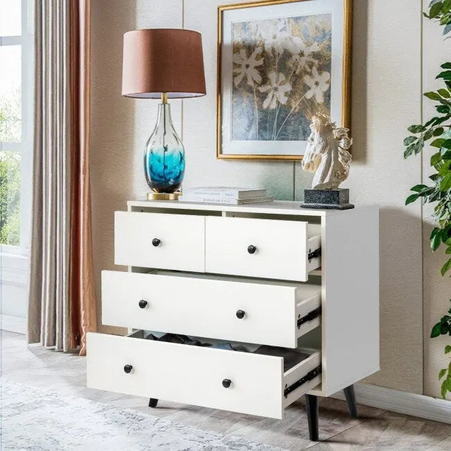 4-Drawer Chest of Drawers – White
