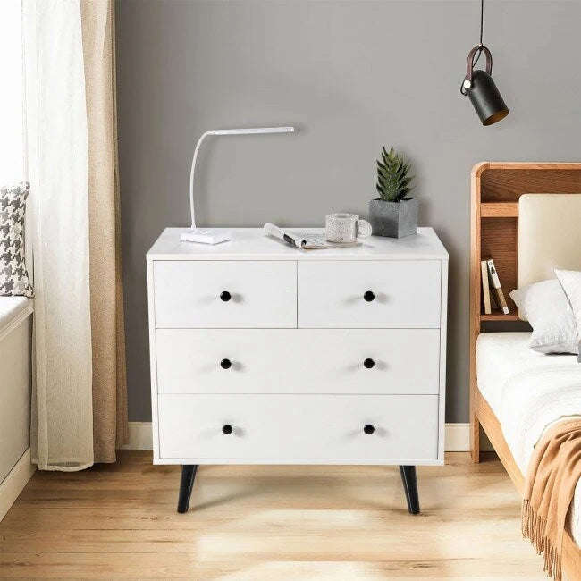 4-Drawer Chest of Drawers – White