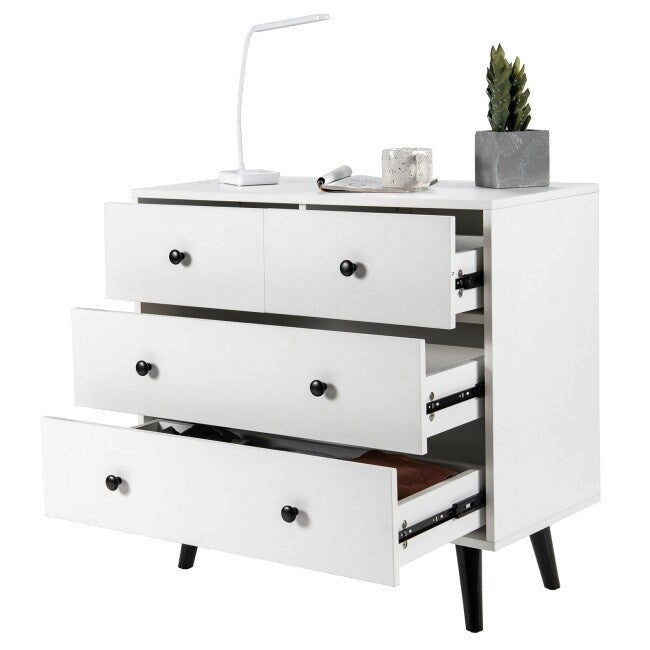 4-Drawer Chest of Drawers – White