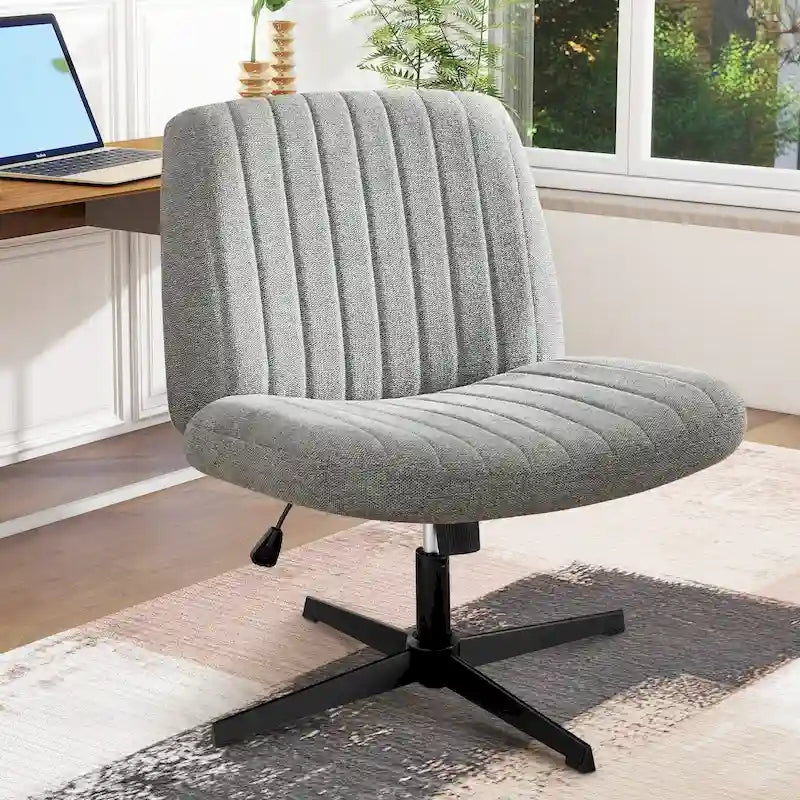 Adjustable Fabric Office Chair with Swivel Base