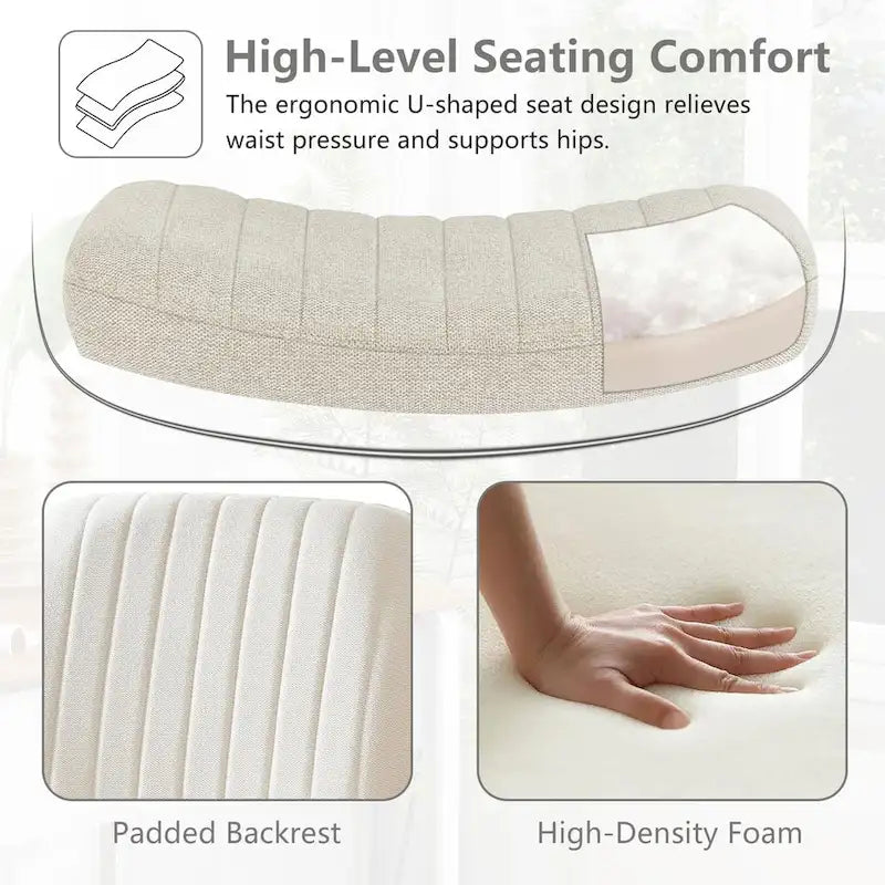 Adjustable Fabric Office Chair with Swivel Base