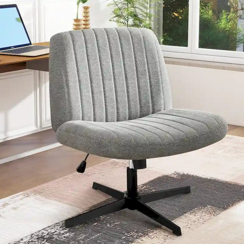 Adjustable Fabric Office Chair with Swivel Base