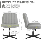 Adjustable Fabric Office Chair with Swivel Base