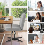 Adjustable Fabric Office Chair with Swivel Base