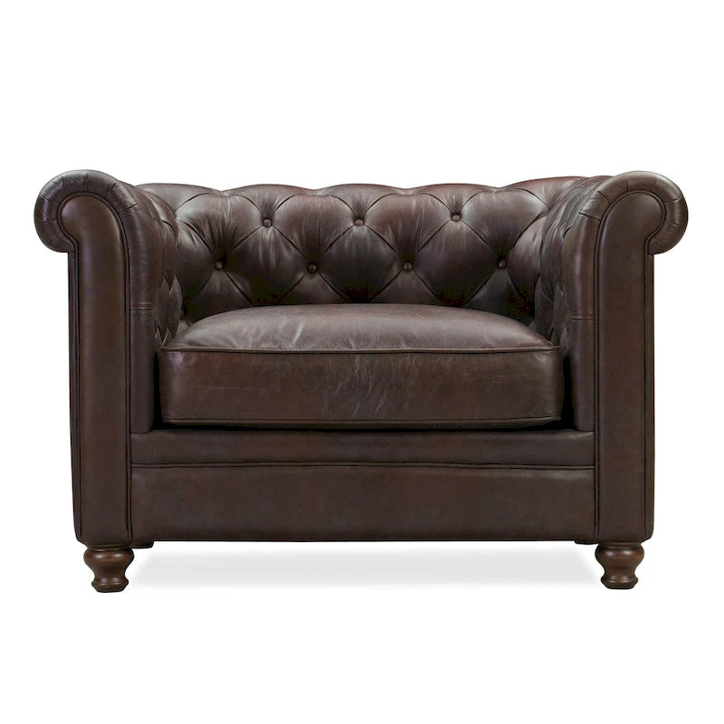 Lyon Lounge Chair - Genuine Italian Leather
