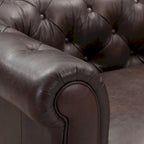 Lyon Lounge Stoel - Echt Italiaans Leer