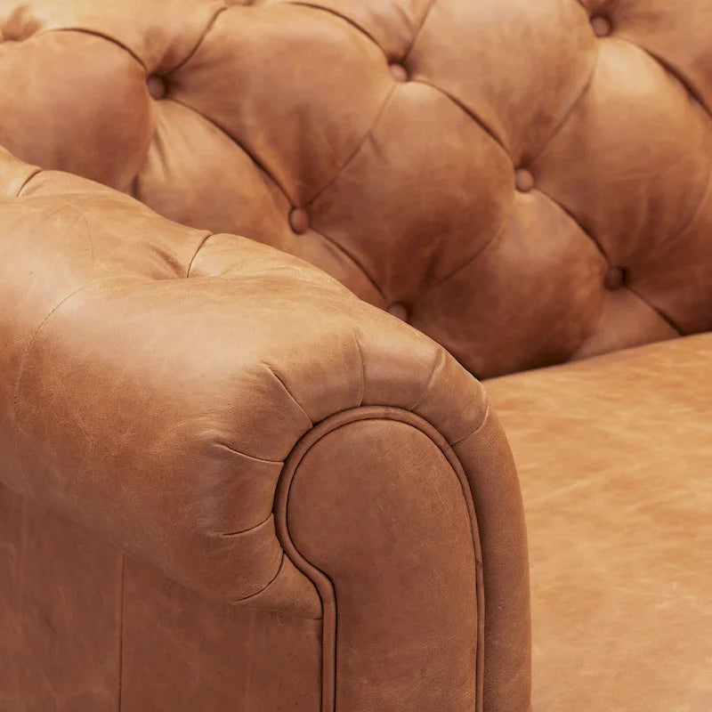 Lyon Lounge Stoel - Echt Italiaans Leer
