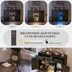 47-Inch Sideboard with Storage Drawers and LED Lighting