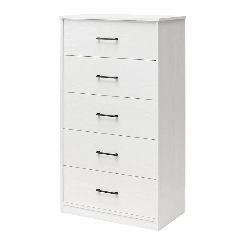 Tall 5-Drawer Dresser with Smooth Metal Slides