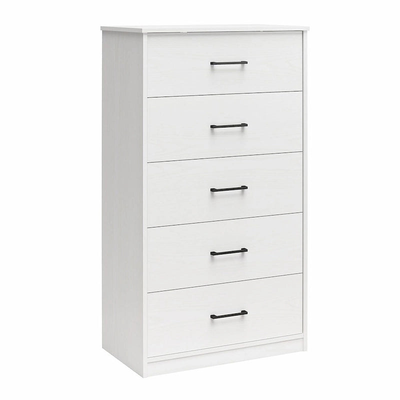 Tall 5-Drawer Dresser with Smooth Metal Slides