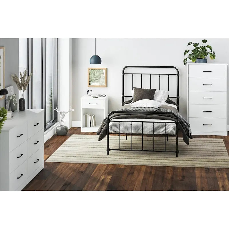 Hoge dressoir met 5 laden en soepele metalen rails