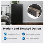 Hoge dressoir met 5 laden en soepele metalen rails