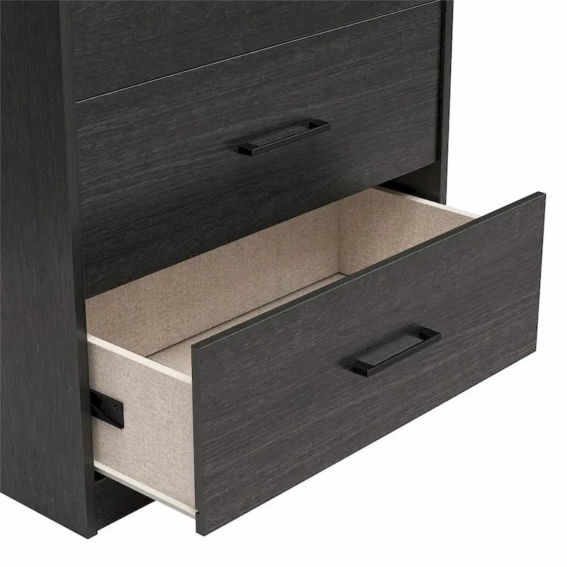Hoge dressoir met 5 laden en soepele metalen rails