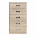 Hoge dressoir met 5 laden en soepele metalen rails