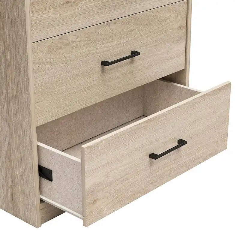 Hoge dressoir met 5 laden en soepele metalen rails