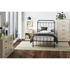Hoge dressoir met 5 laden en soepele metalen rails