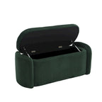 Upholstered Storage Ottoman Bench with Safety Hinge